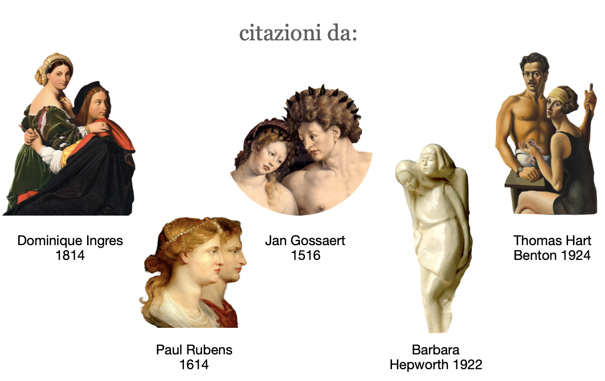 dettagli per il collage digitale: "Clandestine Couples"
